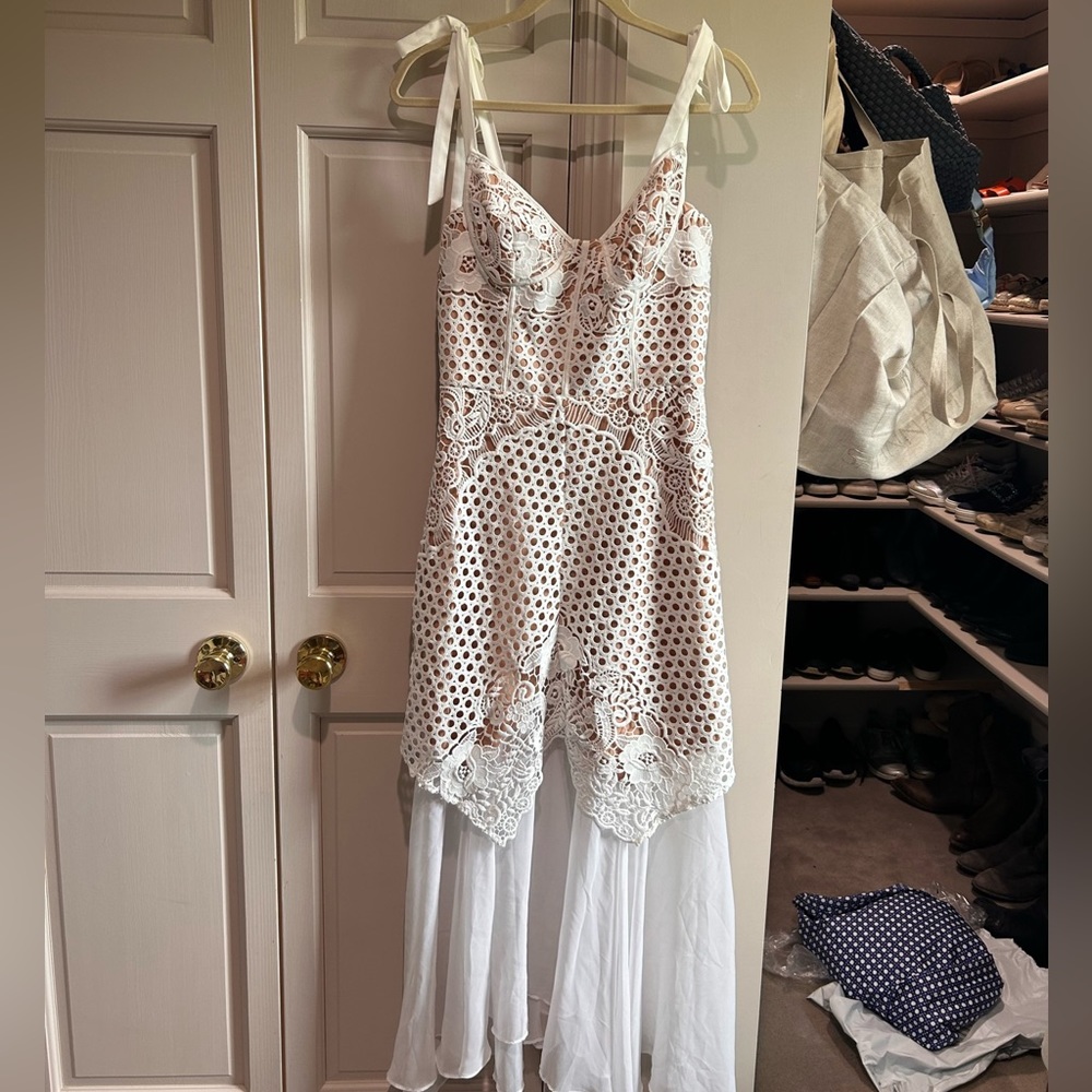 Harlow white eyelet dress